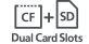 CF + два разъема для карт памяти SD